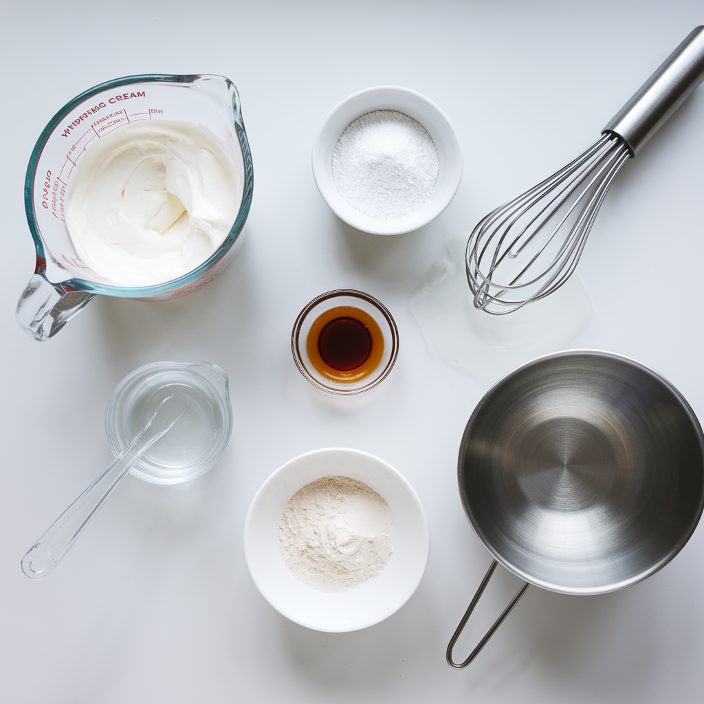 Perfect Stabilized Whipped Cream ingredients