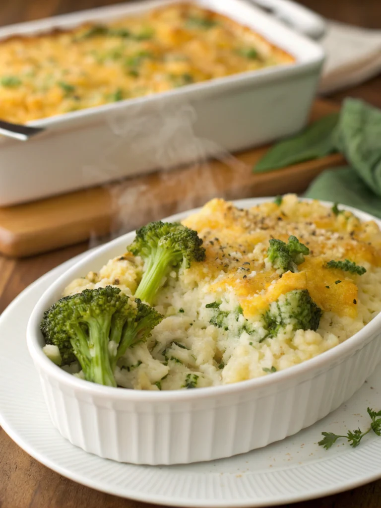 Creamy Broccoli & Cheese Rice Casserole (Family Favorite!) ingredients