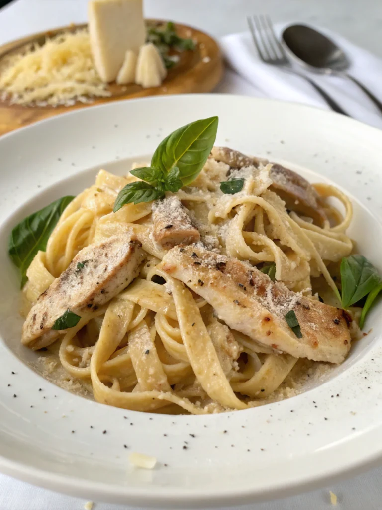 Creamy Homemade Chicken Fettuccine (Restaurant-Quality!)