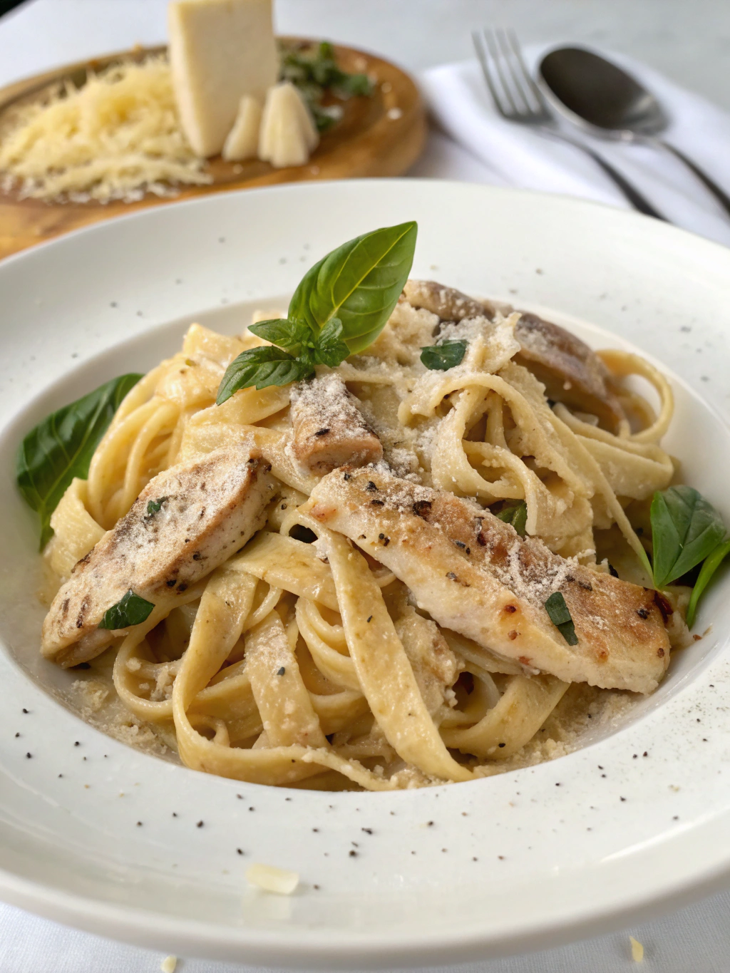 Creamy Homemade Chicken Fettuccine (Restaurant-Quality!)