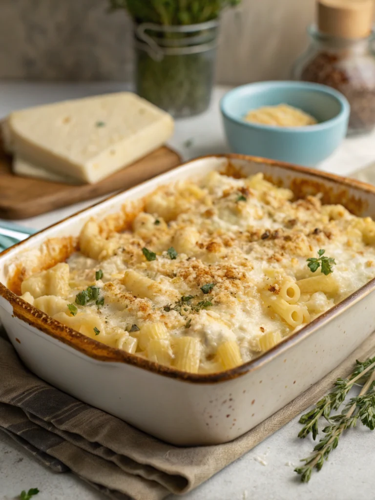 Creamy Homemade Macaroni & Cottage Cheese Bake (Comfort Food Magic!) ingredients