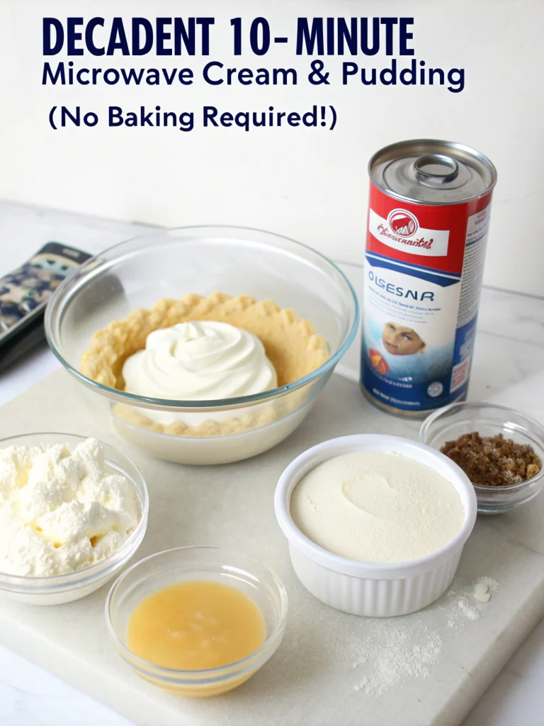 Decadent 10-Minute Microwave Cream Pie & Pudding (No Baking Required!) ingredients