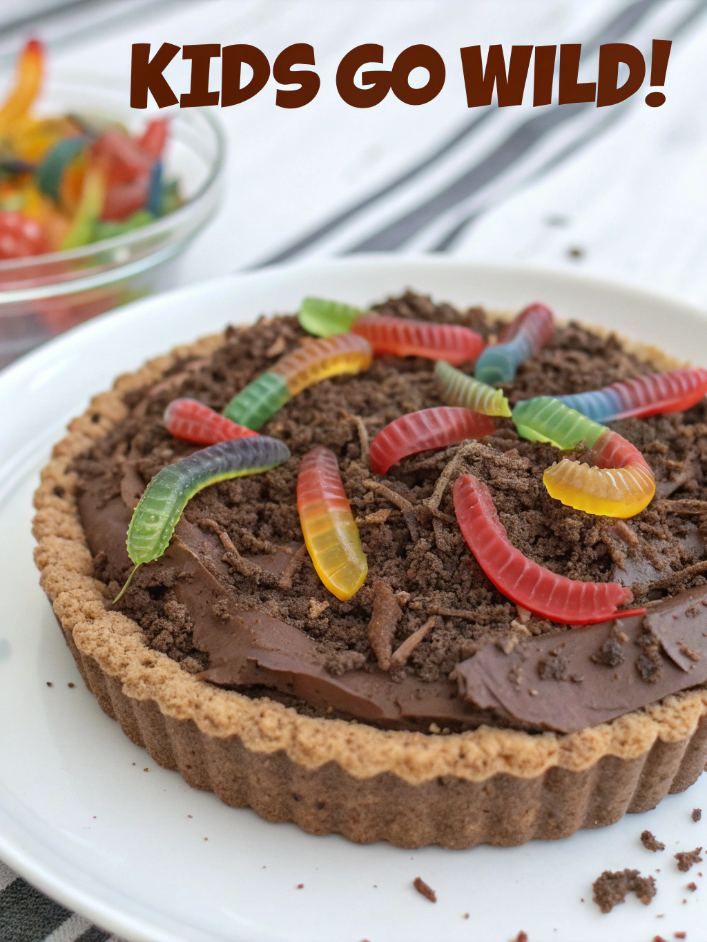 Decadent Chocolate Dirt Pie with Gummy Worms (Kids Go Wild!) ingredients