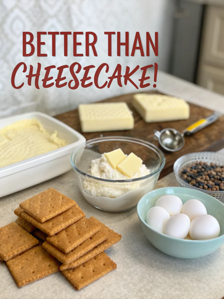 Decadent Cream Cheese Squares (Better Than Cheesecake!) ingredients