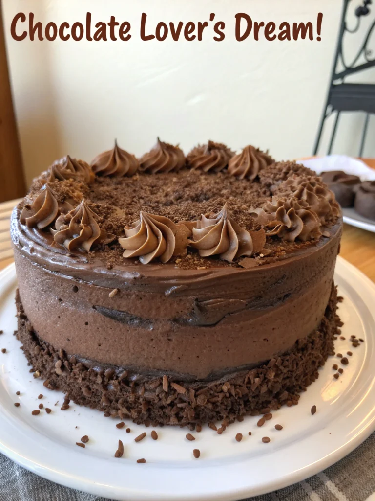 Decadent Triple Fudge Cake (Chocolate Lover's Dream!)