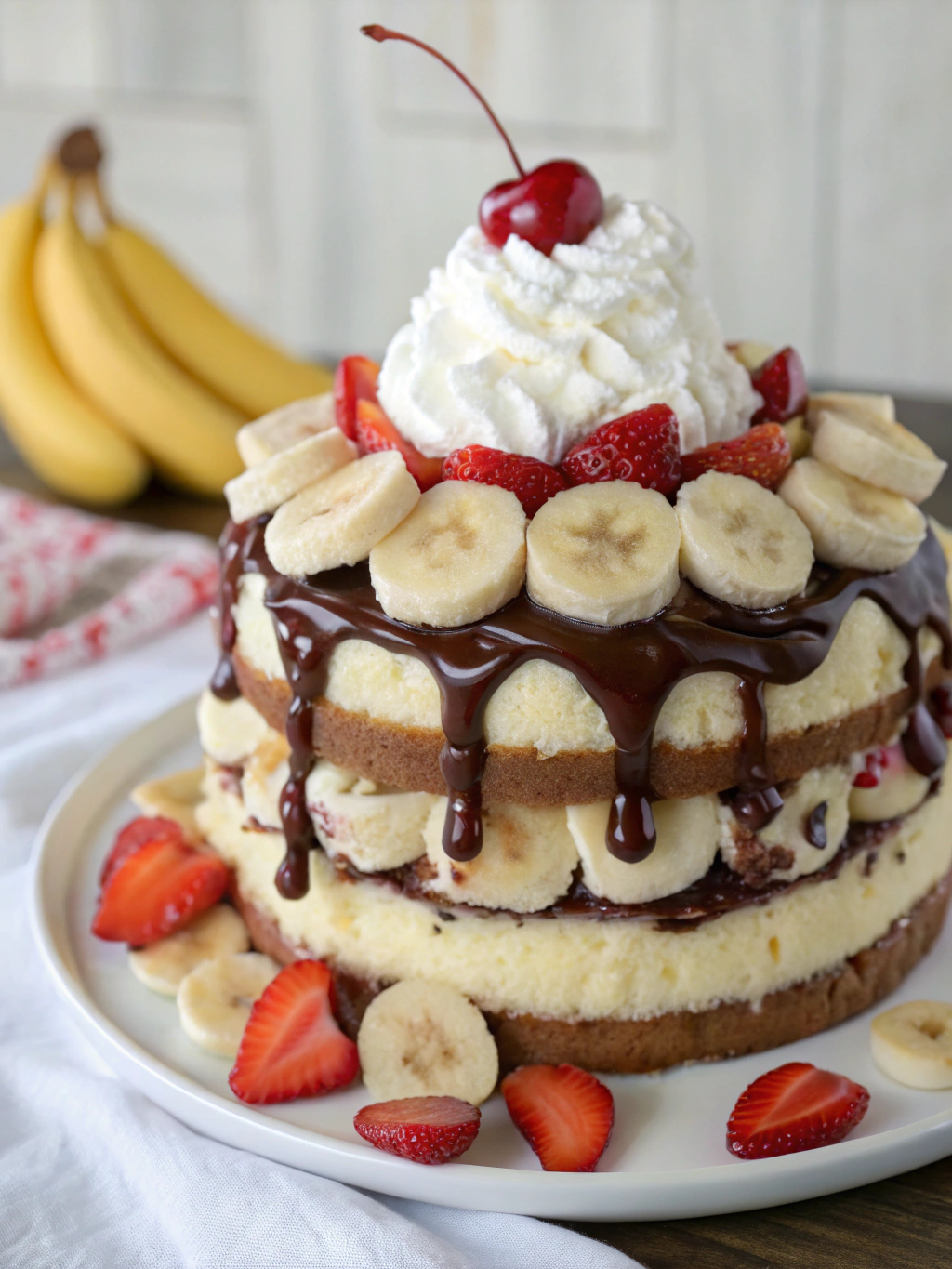 Divine Banana Split Cake (Better Than Ice Cream Parlor!) ingredients