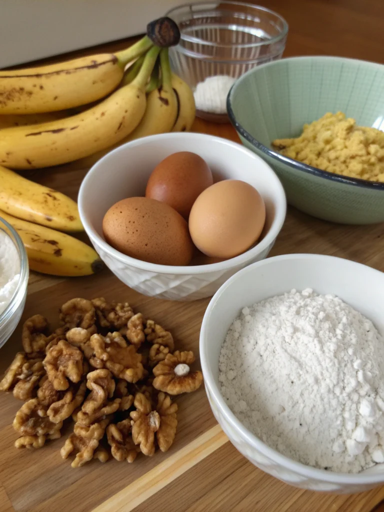 Divine Banana Walnut Cake (Melt-in-Your-Mouth Moist!) ingredients