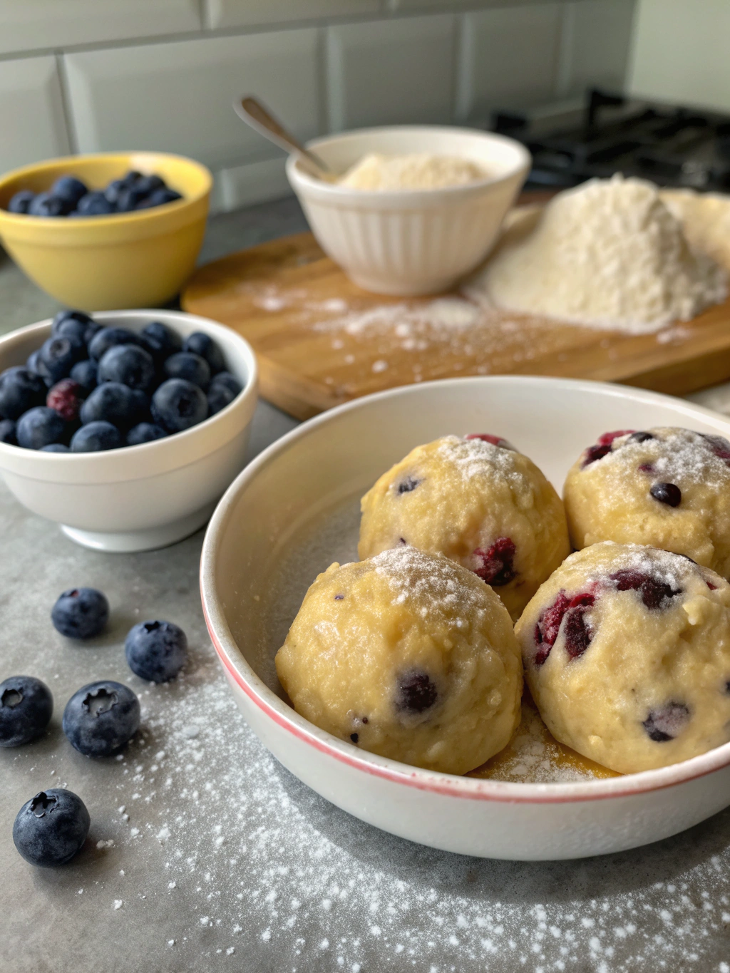 Divine Blueberry Dumplings (Bursting with Juicy Flavor!) ingredients