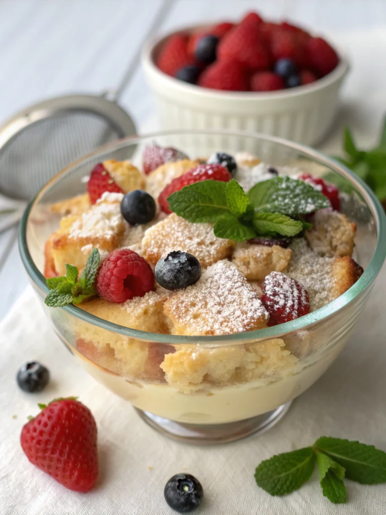 Divine Chilled Bread Pudding (Perfect Summer Dessert!)