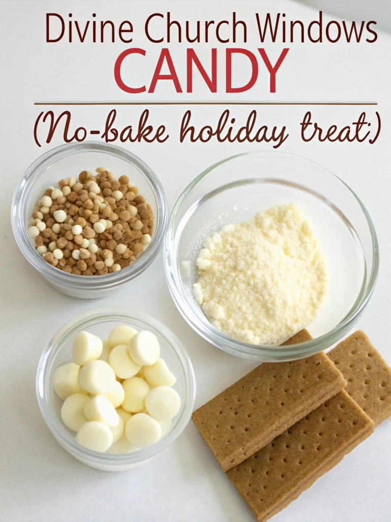 Divine Church Windows Candy (No-Bake Holiday Treat!) ingredients
