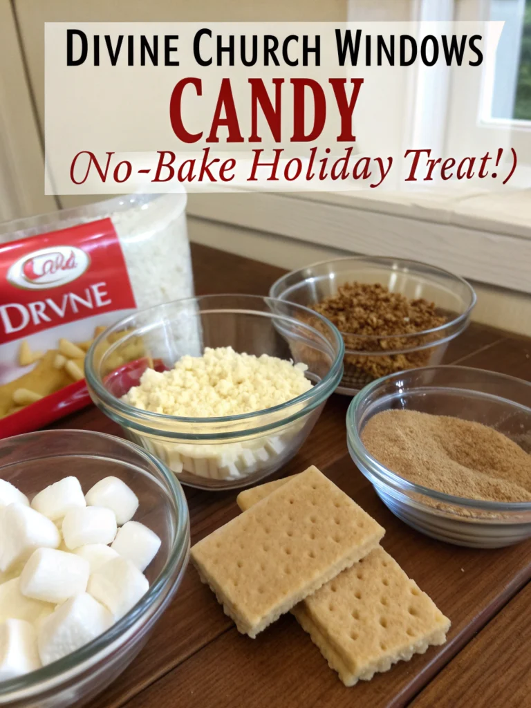 Divine Church Windows Candy (No-Bake Holiday Treat!) ingredients