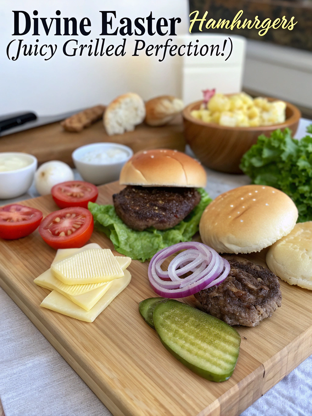 Divine Easter Hamburgers (Juicy Grilled Perfection!) ingredients