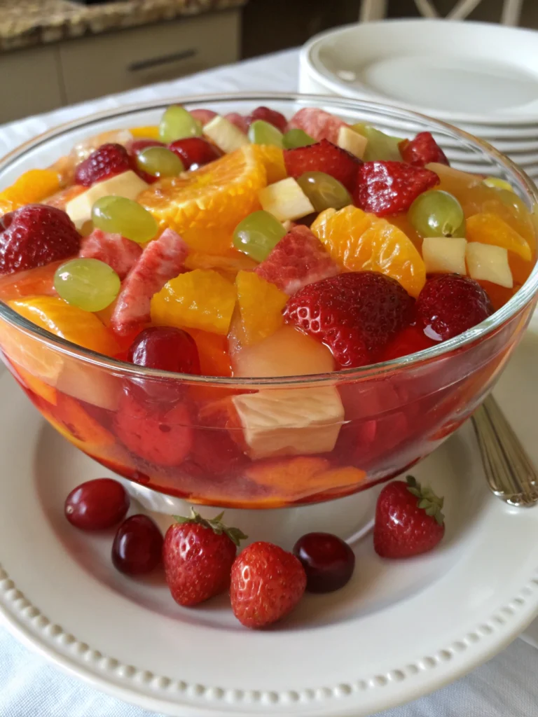 Divine Fruity Jello Salad (Perfect for Potlucks & Parties!) ingredients