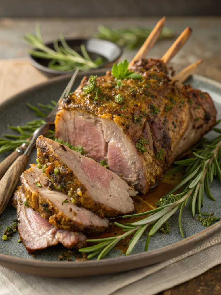 Divine Herb-Crusted Leg of Lamb (Melt-in-Your-Mouth Tender!)