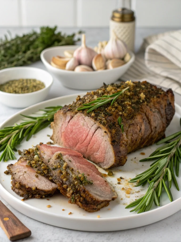 Divine Herb-Crusted Leg of Lamb (Melt-in-Your-Mouth Tender!) ingredients