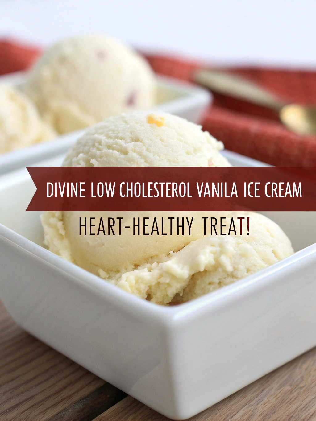 Divine Low Cholesterol Vanilla Ice Cream (Heart-Healthy Treat!)