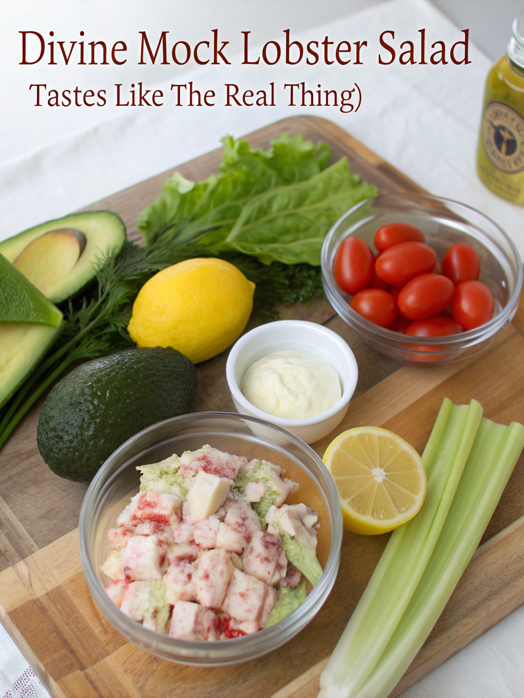 Divine Mock Lobster Salad (Tastes Like The Real Thing!) ingredients