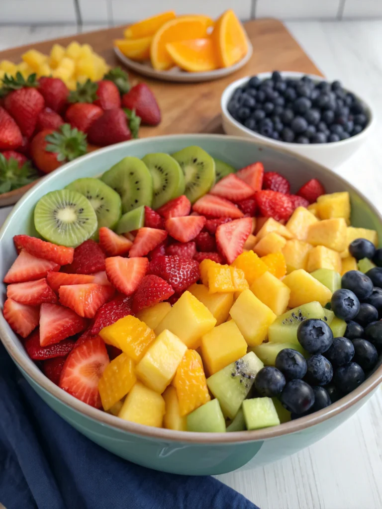 Divine Rainbow Fruit Salad (Perfect For Summer Gatherings!)