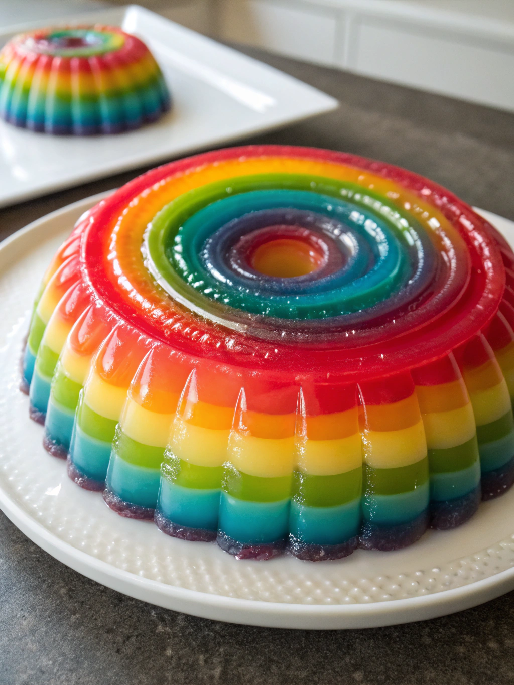 Divine Rainbow Ribbon Jello Layers (Perfect Party Showstopper!)