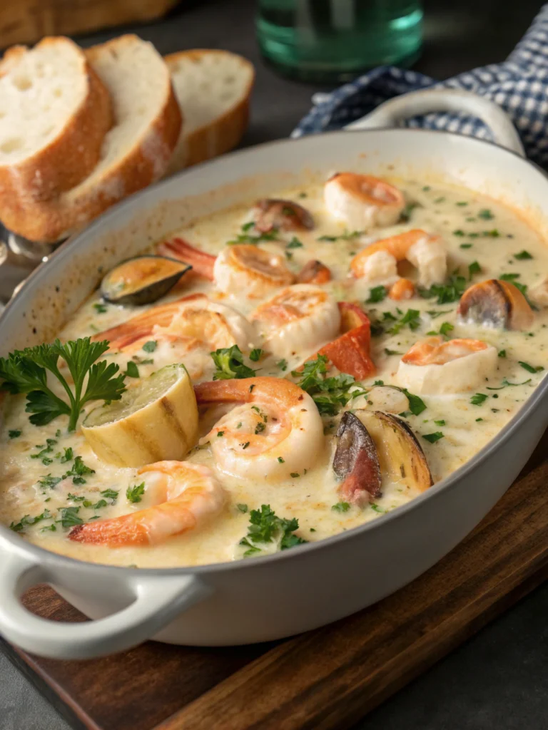 Divine Seafood Casserole with Creamy Sauce (Restaurant-Quality!)
