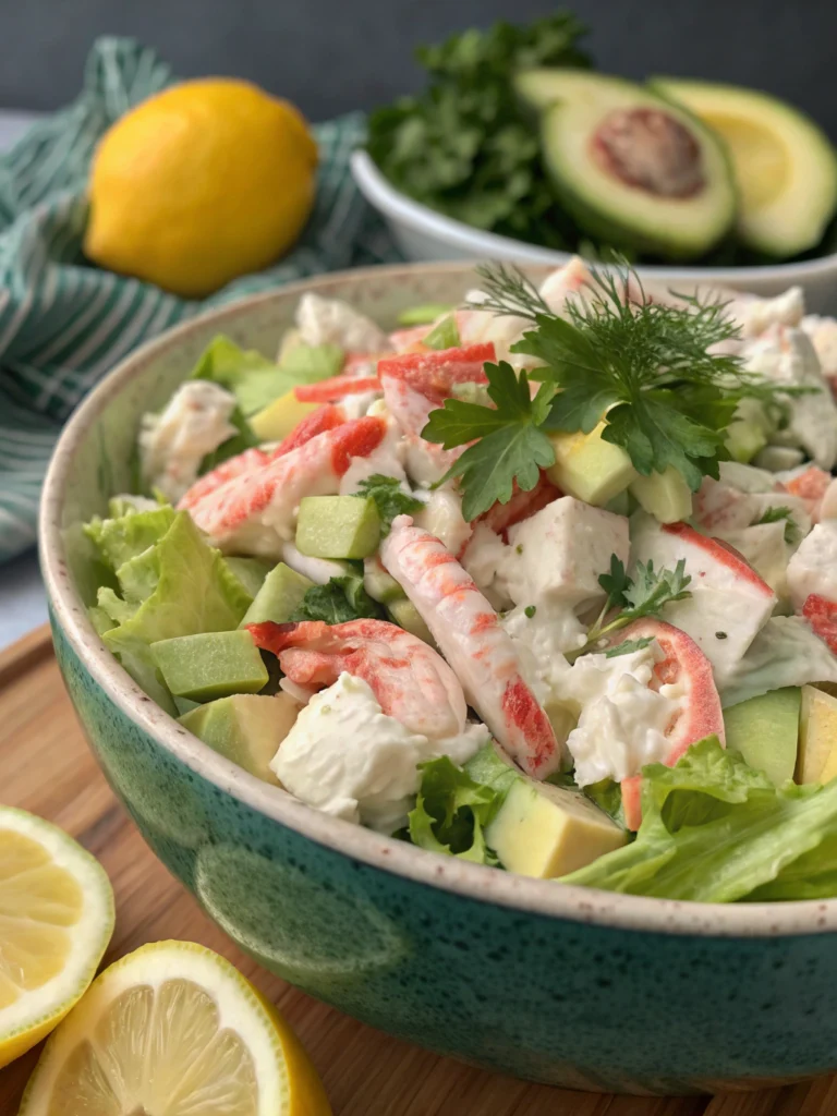 Divine Seafood Salad with Imitation Crab (Ready in 15 Min!) ingredients