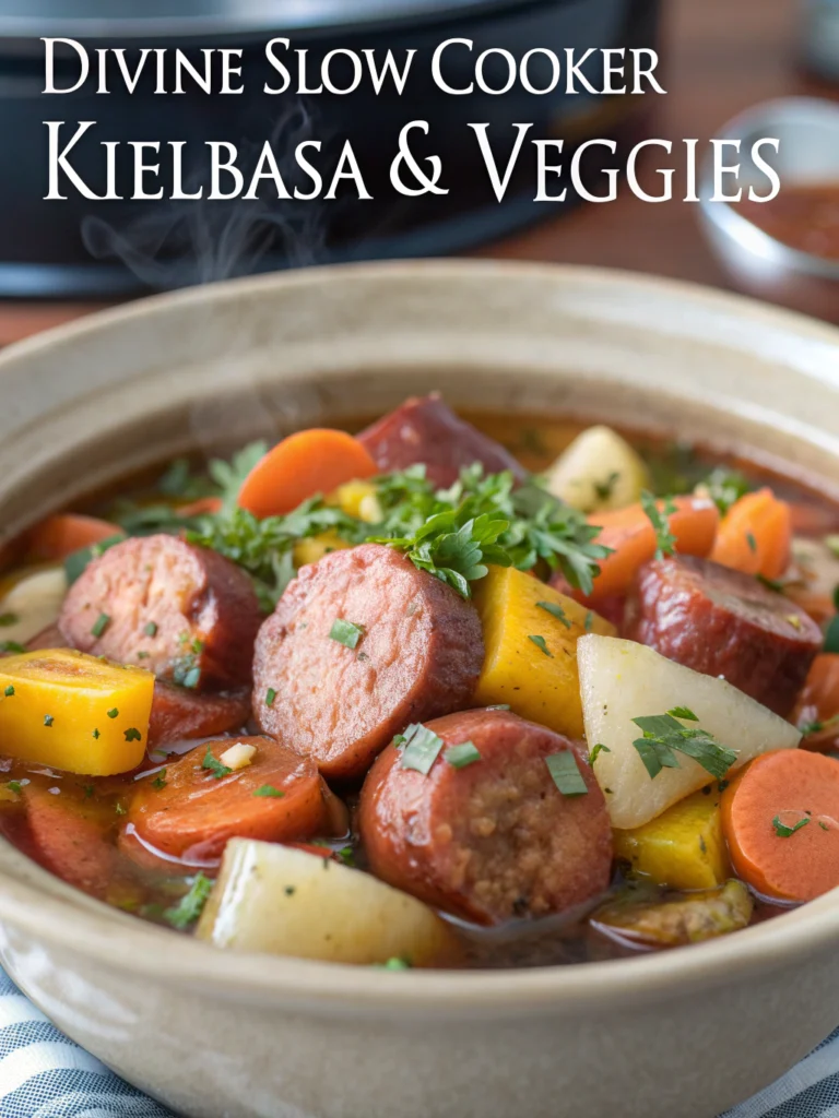 Divine Slow Cooker Kielbasa & Veggies (Family Favorite!)