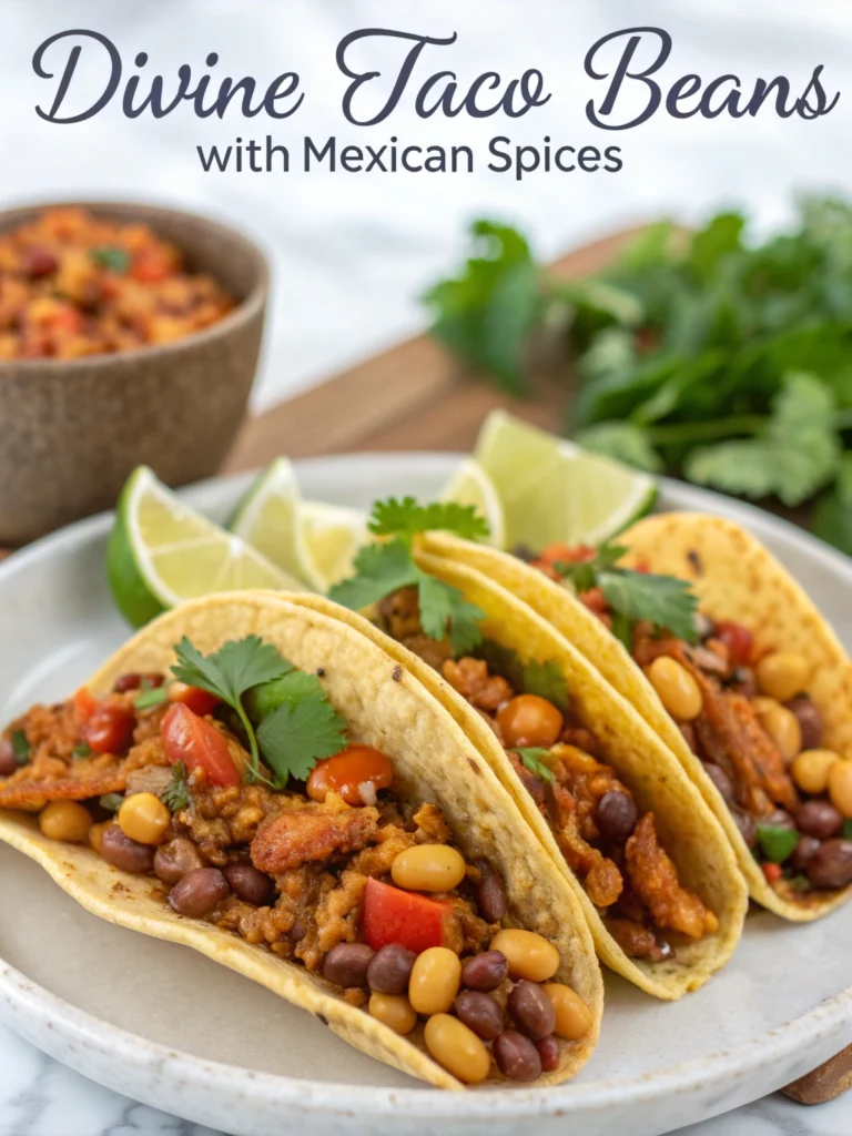 Divine Taco Beans with Mexican Spices (Better Than Restaurant!)