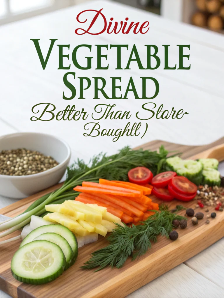 Divine Vegetable Spread (Better Than Store-Bought!) ingredients