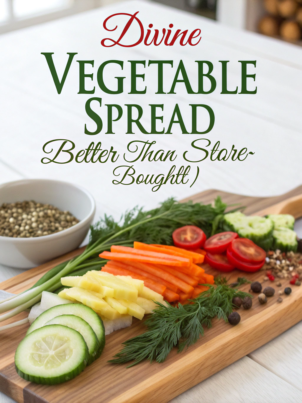 Divine Vegetable Spread (Better Than Store-Bought!) ingredients