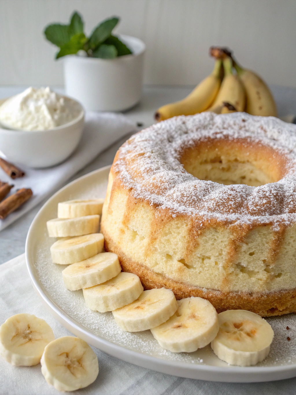 Fluffy Homemade Banana Chiffon Cake (Melts in Your Mouth!)