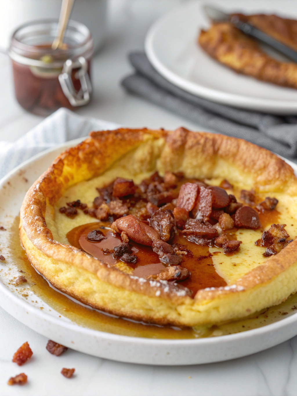 Fluffy Maple-Bacon Dutch Baby Pancake (Restaurant-Quality!)