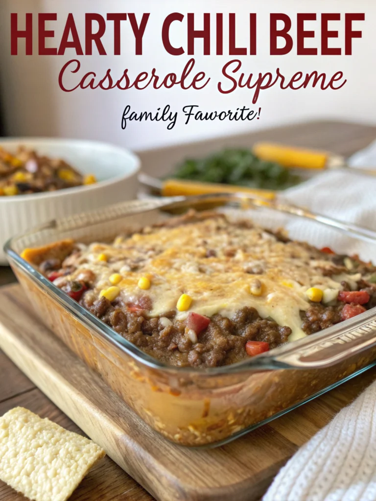 Hearty Chili Beef Casserole Supreme (Family Favorite!) ingredients