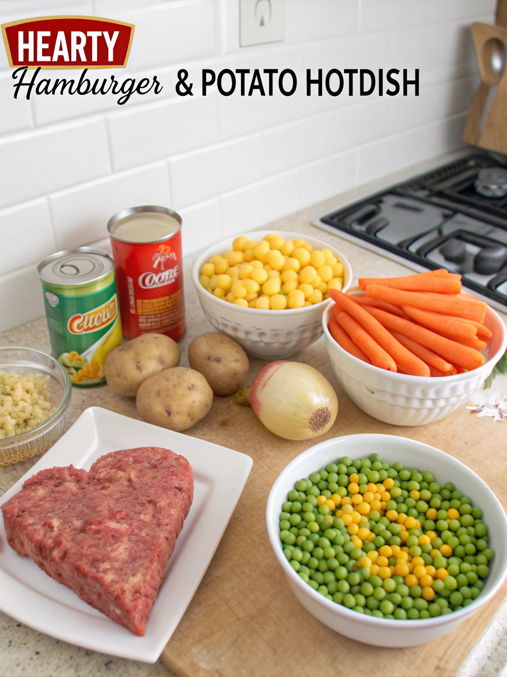 Hearty Hamburger & Potato Hotdish (Family-Favorite Comfort Food!) ingredients