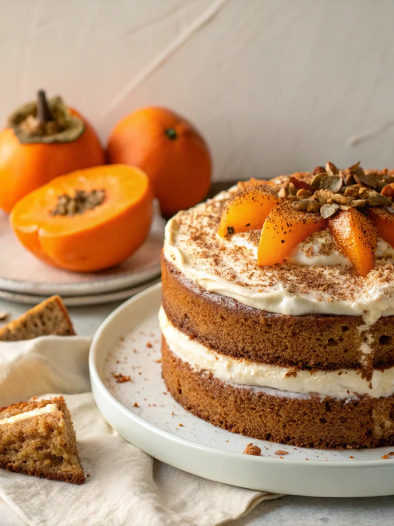 Heavenly Persimmon Spice Cake (Fall's Most Decadent Dessert!)
