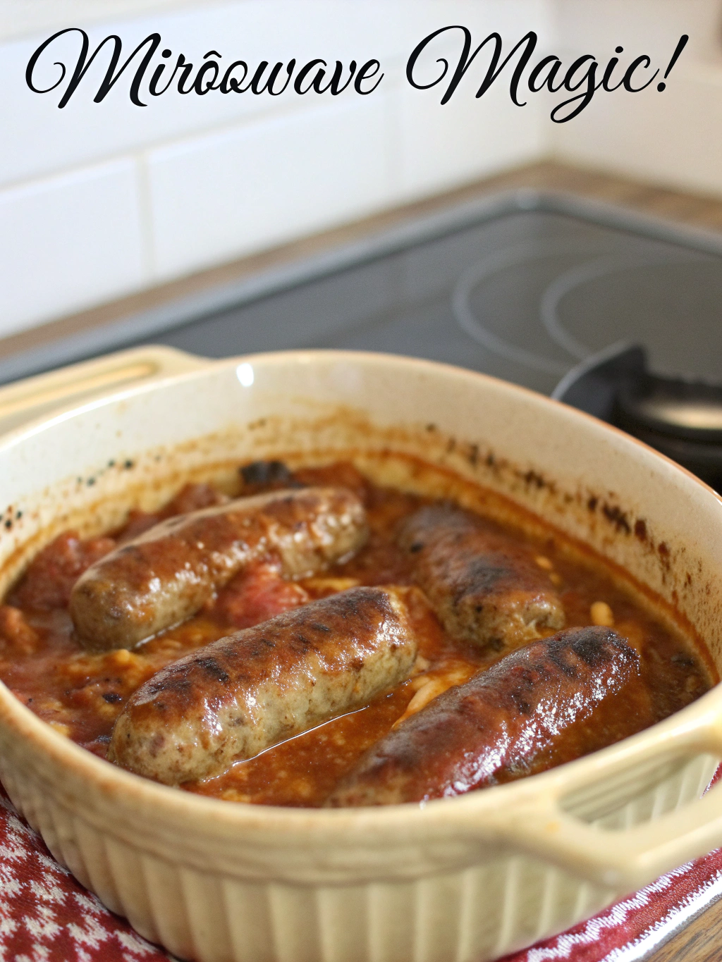 Homemade 5-Minute Sausage Casserole (Microwave Magic!)