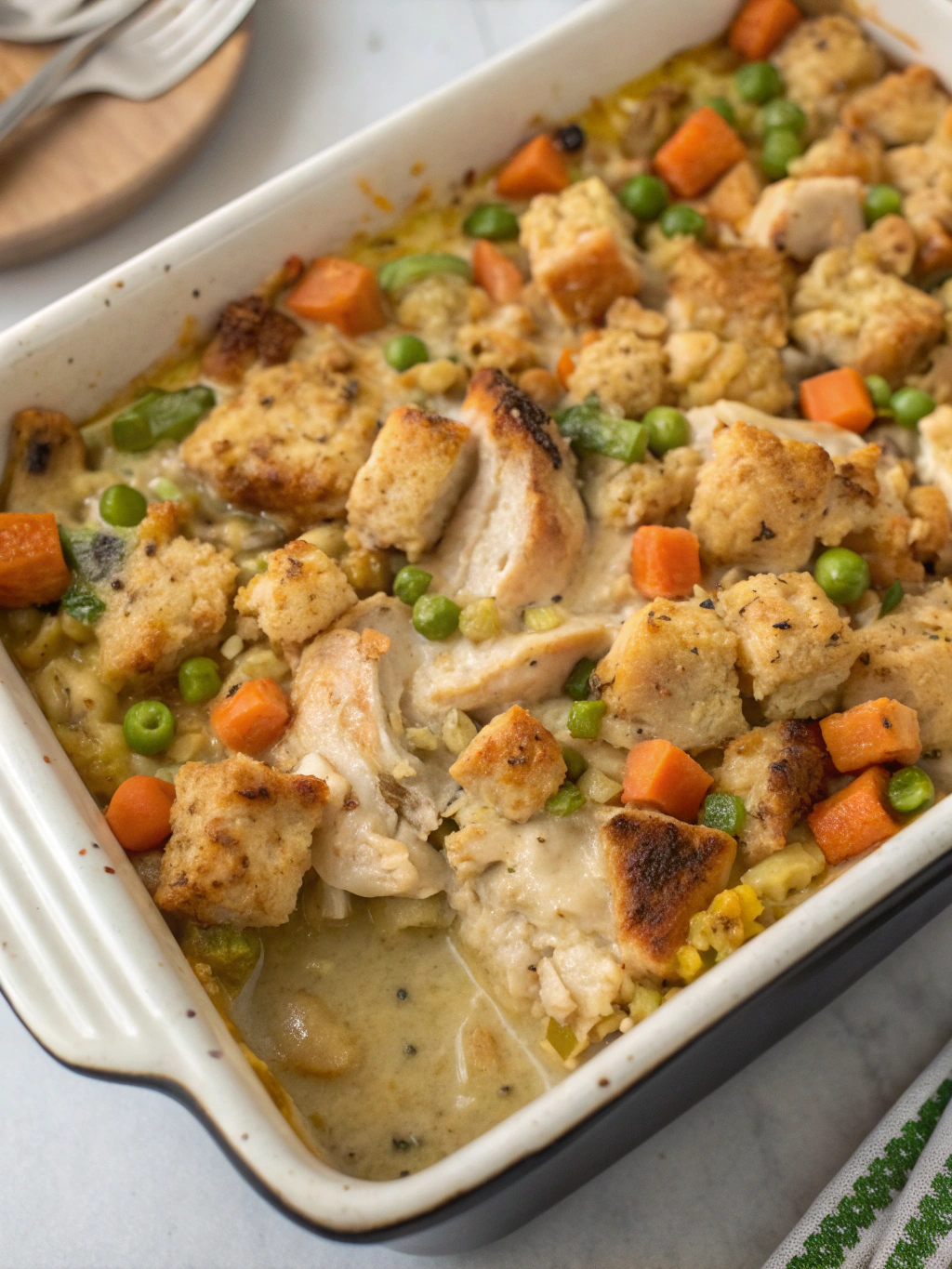 Homemade Chicken & Stuffing Casserole (Perfect Comfort Food!) ingredients