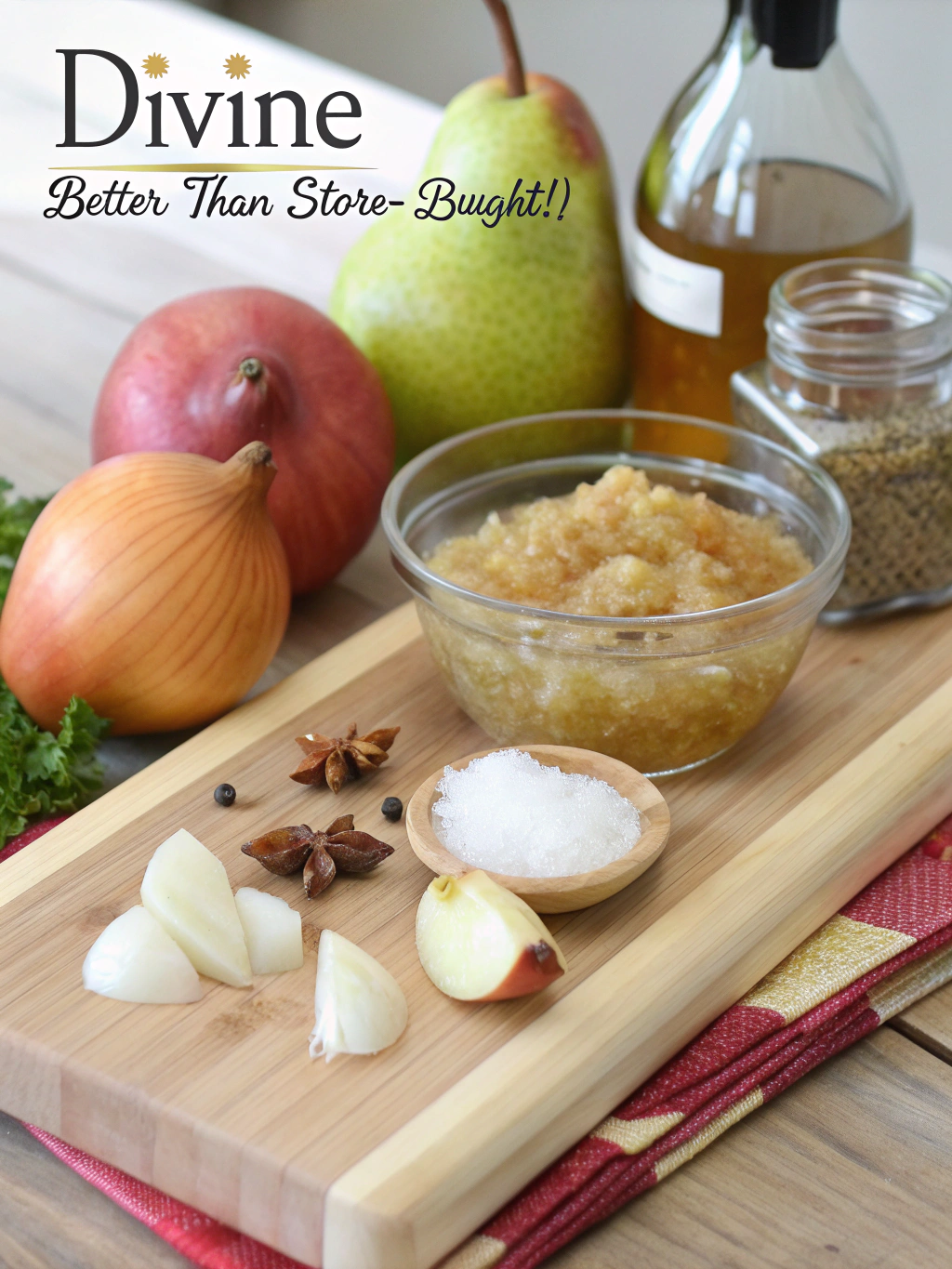 Homemade Pear Relish Divine (Better Than Store-Bought!) ingredients