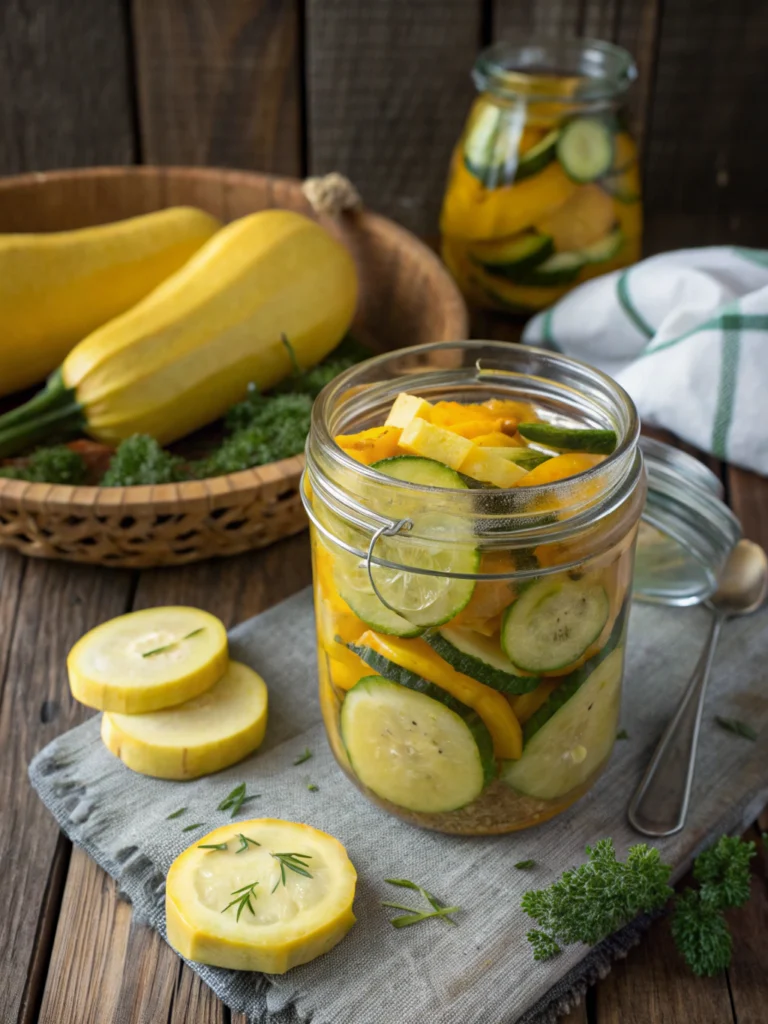 Homemade Pickled Squash (Better Than Store-Bought!)