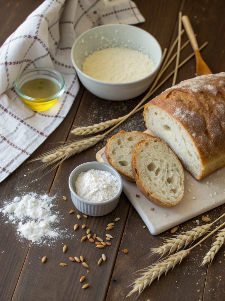 Homemade Rustic Artisan Bread (Better Than Bakery-Bought!) ingredients
