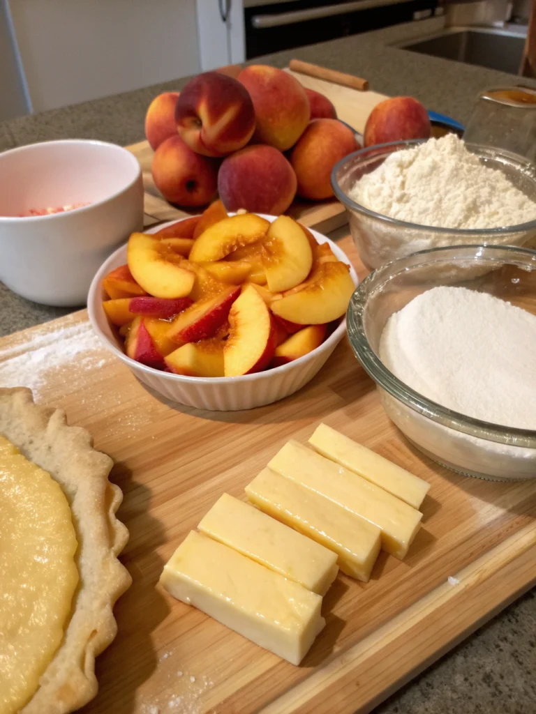 Homemade Southern Peach Pie (Better Than Grandma's!) ingredients