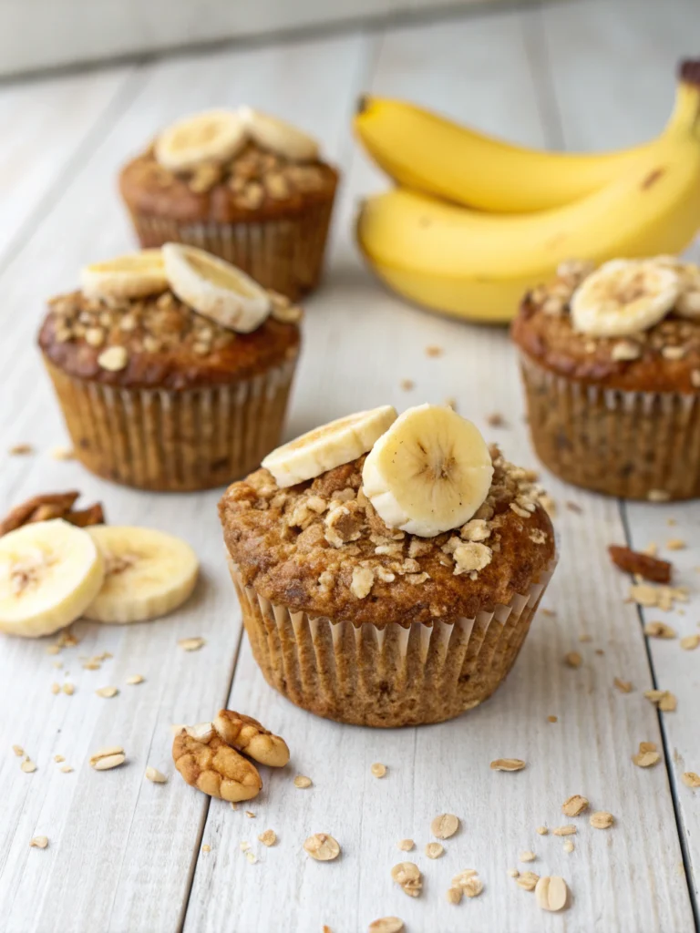 Irresistible Banana Crunch Muffins (Guilt-Free & Fluffy!)