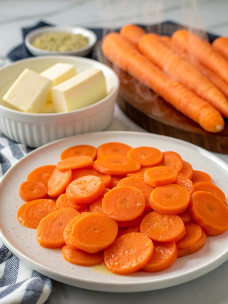 Perfectly Tender Microwave Carrot Coins (Ready in 5 Minutes!) ingredients