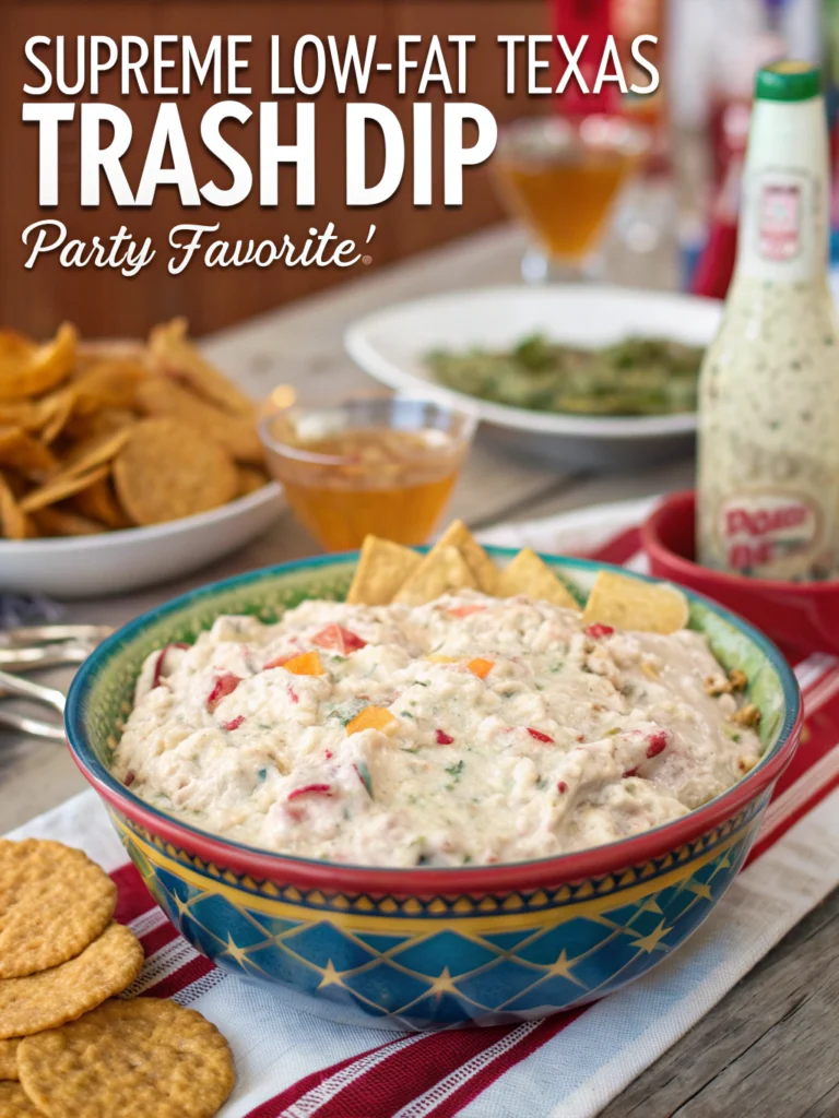 Supreme Low-Fat Texas Trash Dip (Party Favorite!)