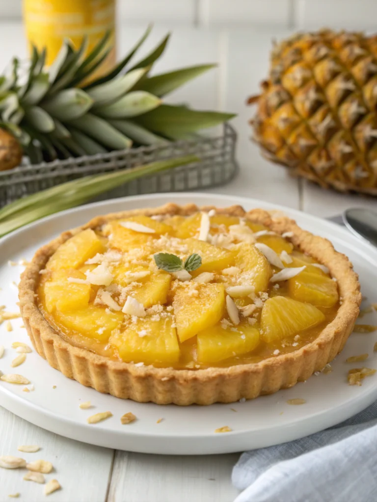 Tropical Pineapple Pie with Buttery Crust (Better Than Bakery!)