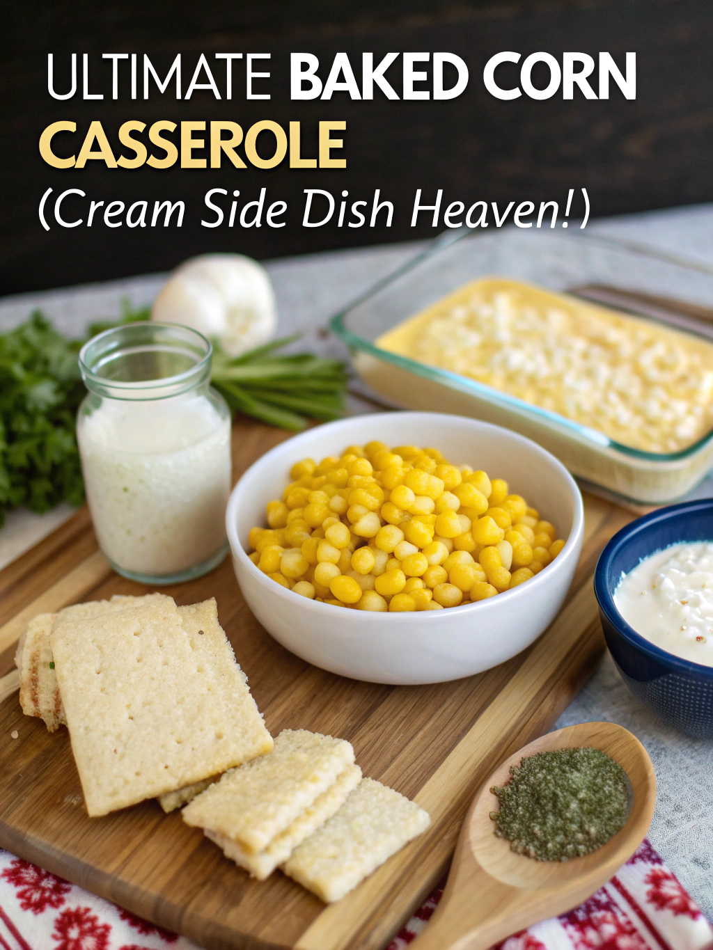 Ultimate Baked Corn Casserole (Creamy Side Dish Heaven!) ingredients