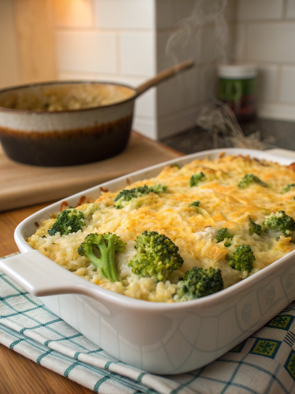 Ultimate Cheesy Rice-Broccoli Casserole (Family Favorite!)