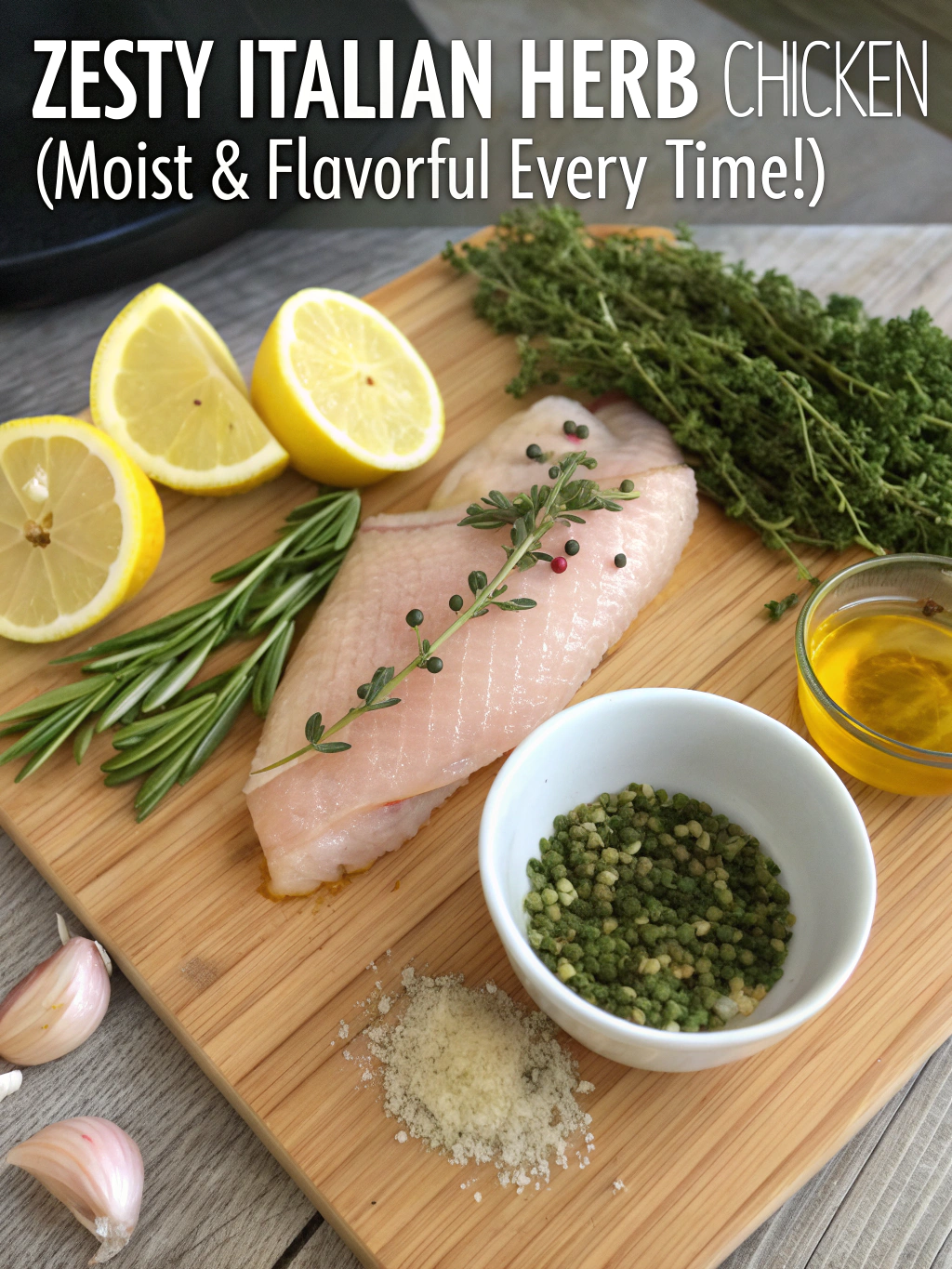 Zesty Italian Herb Chicken (Moist & Flavorful Every Time!) ingredients