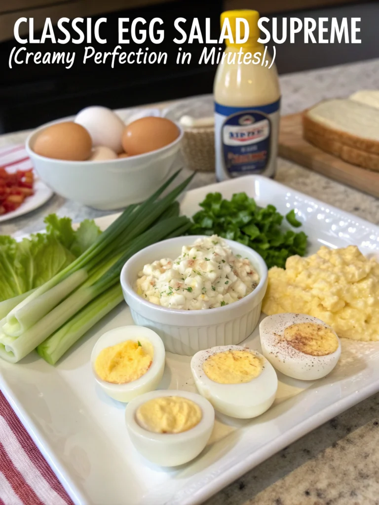 Classic Egg Salad Supreme (Creamy Perfection in Minutes!) ingredients