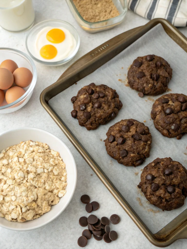 Decadent Chocolate Oatmeal Cookies (Better Than Bakery-Bought!) ingredients