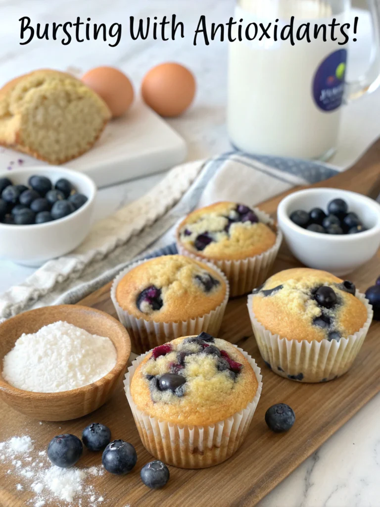 Divine Blueberry Blue Muffins (Bursting with Antioxidants!) ingredients